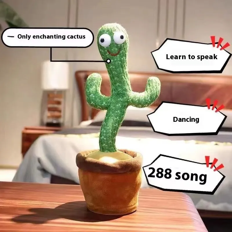 Interactive Dancing Cactus 288 Songs | Toy for Children KDM0883