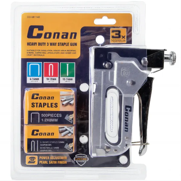 Conan Heavy Duty 3-in-1 Staple Gun with Staples and Brad Nails KDM1067