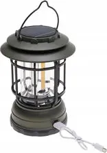 Vintage Solar LED Camping Lantern with Adjustable Brightness KDM0340