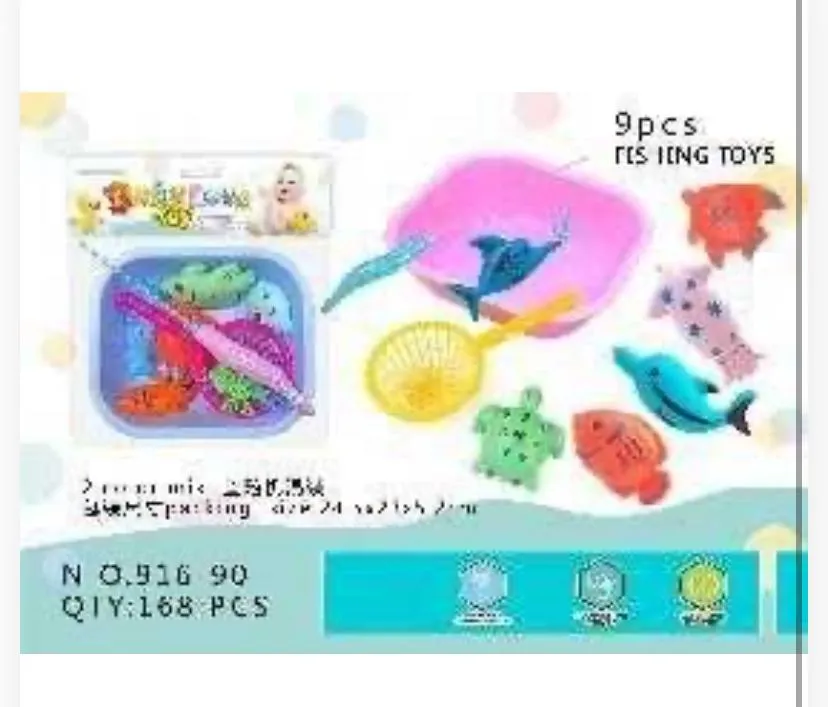 9-Piece Baby Fishing Toy Set