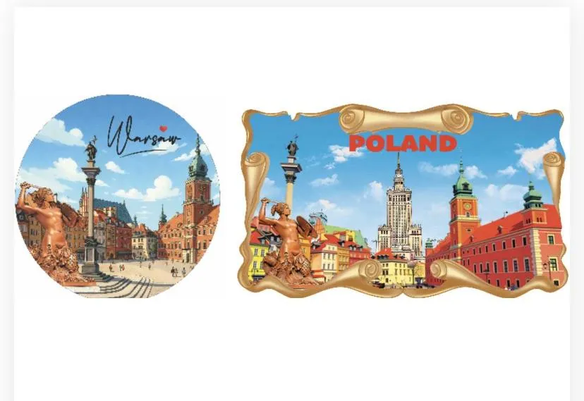 Iconic Warsaw Landmarks: Highlights famous sights such as the Syrenka (Warsaw Mermaid), Castle Square with Sigismund's Column, the Royal Castle790084, and the Palace of Culture and Science.