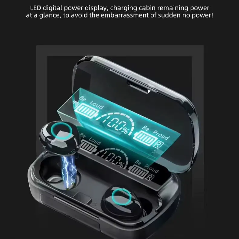 M30 Low-Latency TWS Gaming Earphones with Digital Display KDM0718