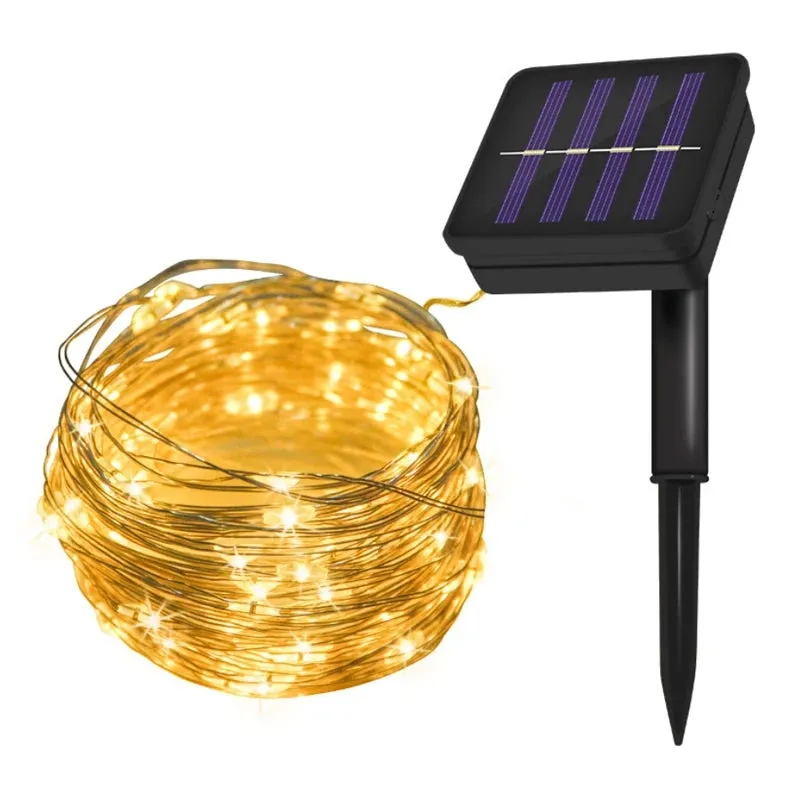 Solar LED String Lights Warm White - Outdoor Fairy Lights KDM0872