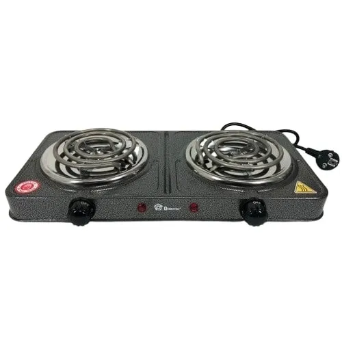 Portable Double Electric Hot Plate - Perfect for Small Kitchens KDM0633